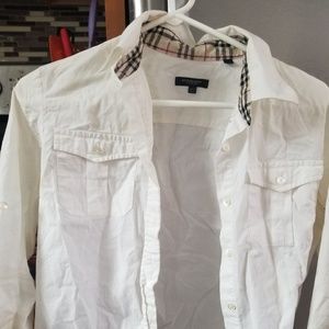 Burberry collared 3/4 sleeve